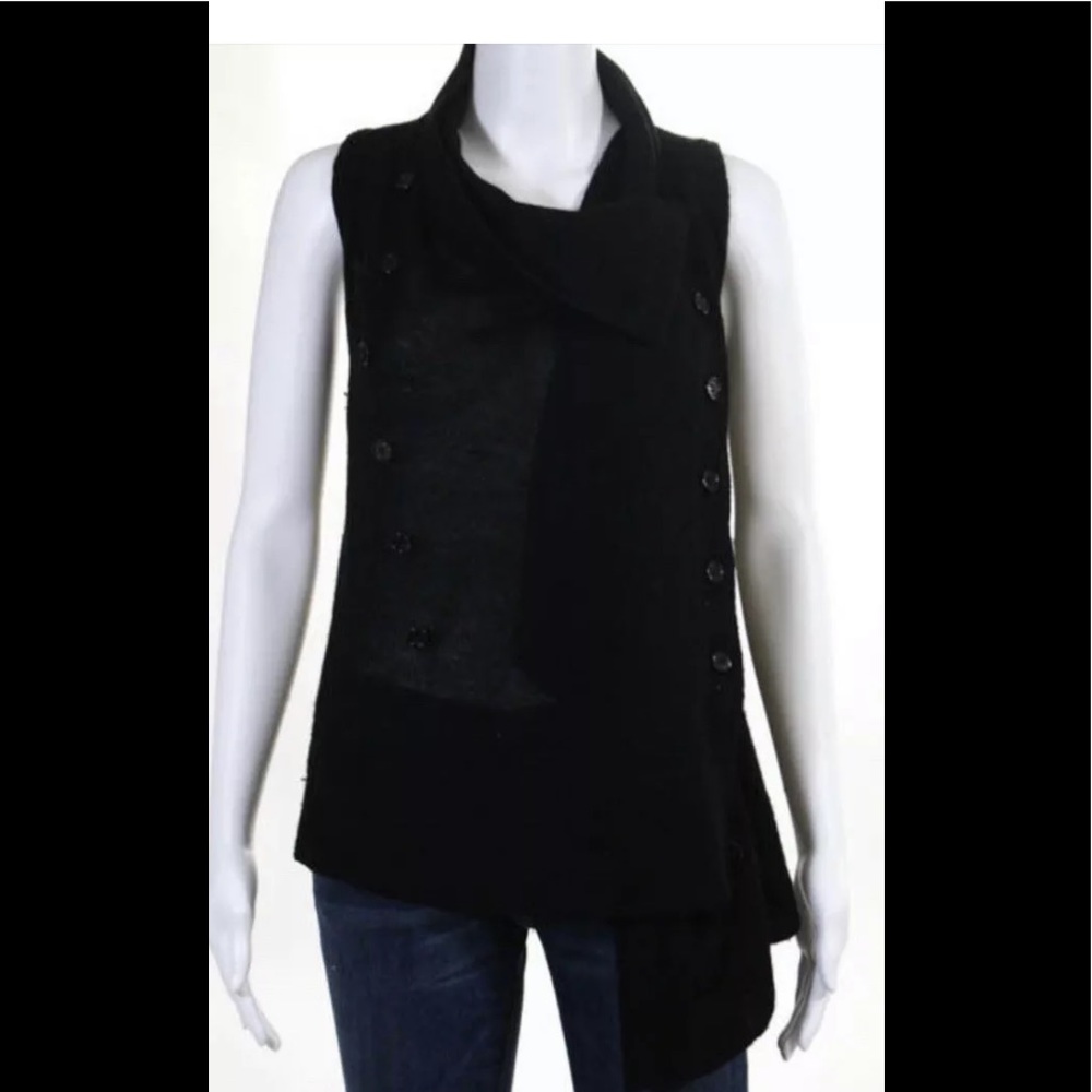 Ann Demuelemeester Sweater Vest Assym.